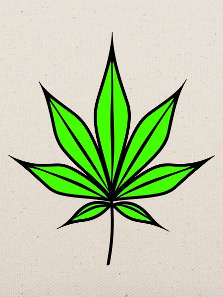Hanfblatt Weed Hanf Symbol