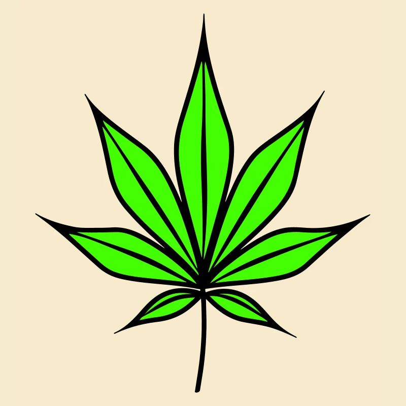 Hanfblatt Weed Hanf Symbol