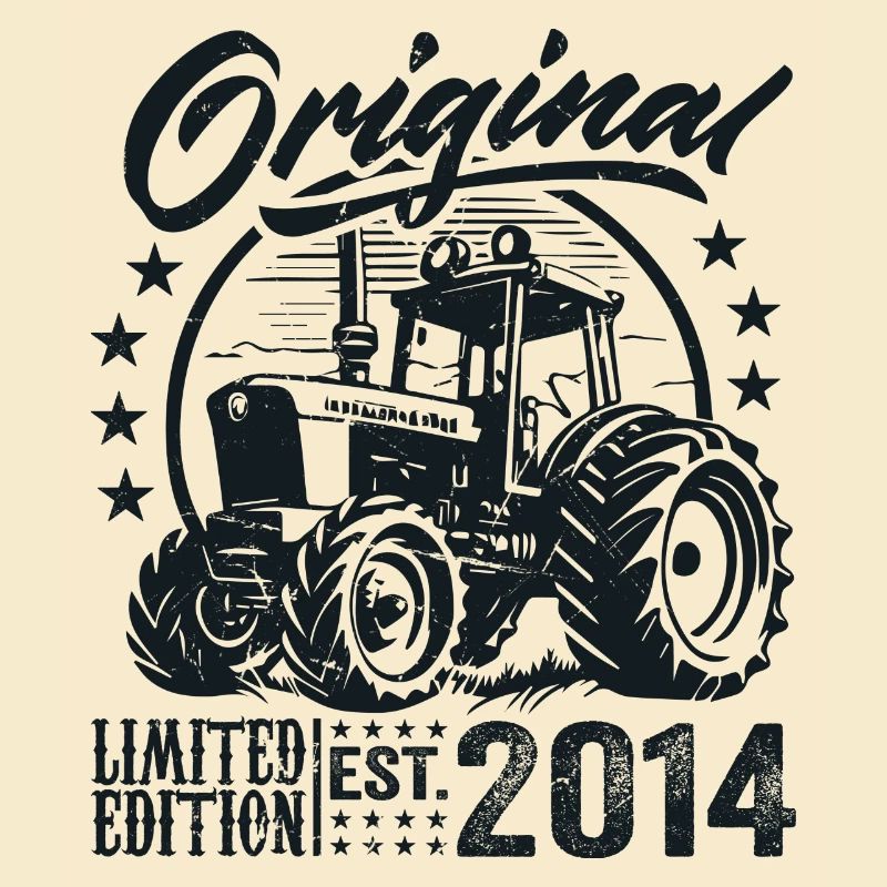 Original 2014 Anniversaire 2014 Fermier Tracteur