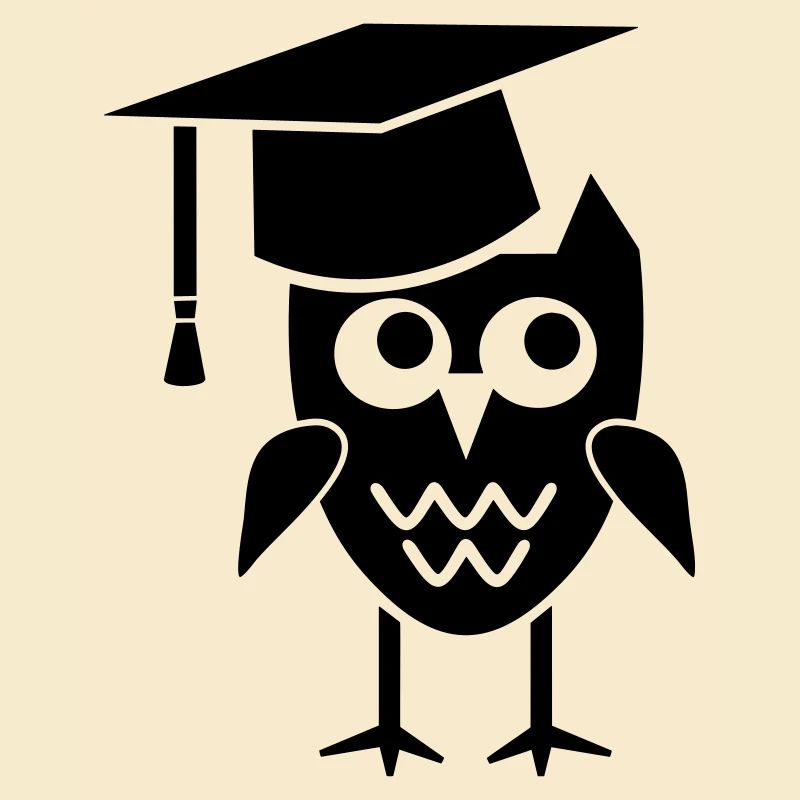 Owl with Doctoral Hat Gift Doctorate Dissertation