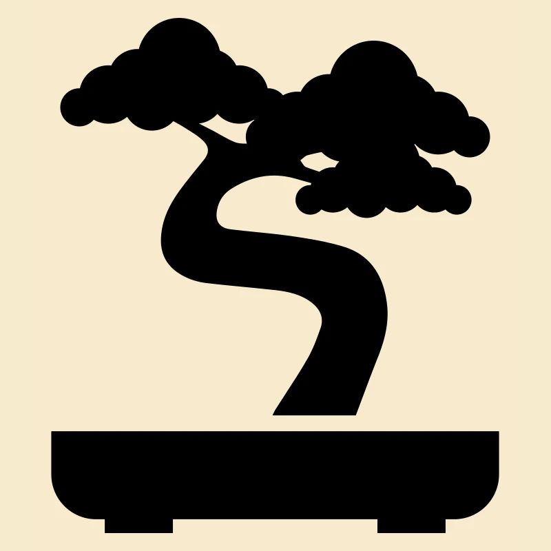 Symbole de l’icône bonsaï