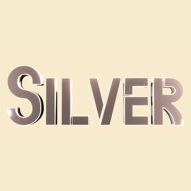 Silver Stylized Text