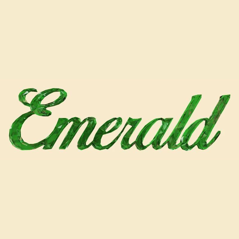 Emerald Stylized Text