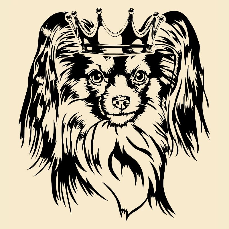 Papillon Crown Dog Chiens Wilsigns