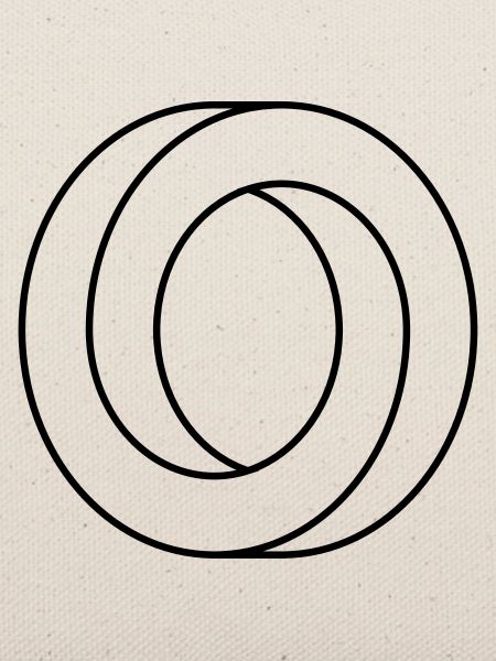 Unmöglicher Ring / Möbius-Schleife / Täuschung