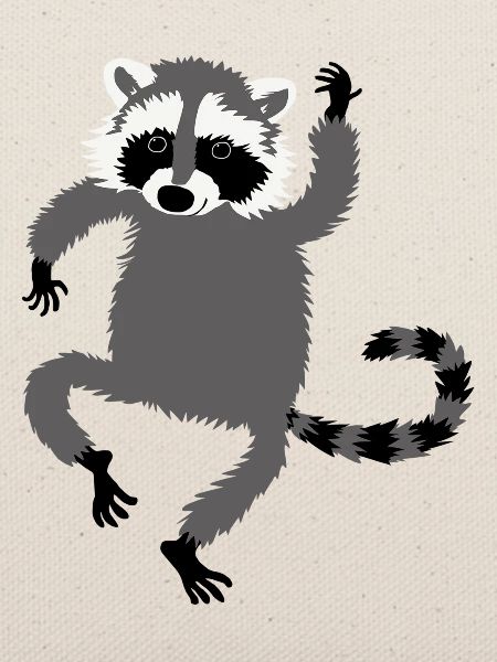 tanzender Waschbär