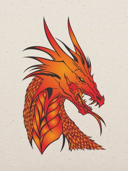 Wundervoller mythischer Drachen
