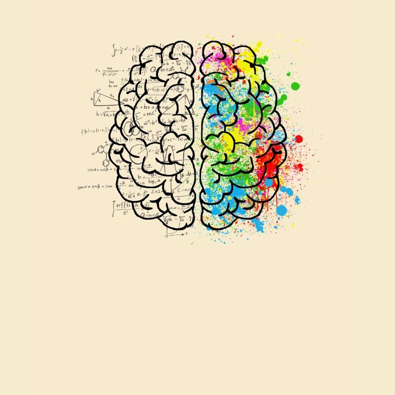 Créatif ou logeant dans le cerveau