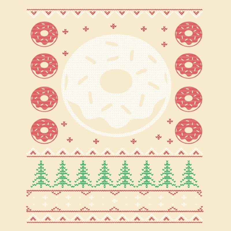 Donut laid cadeau de Noël Pull