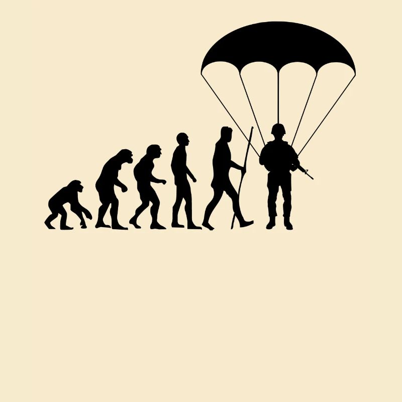 Evolution paratrooper parachutist