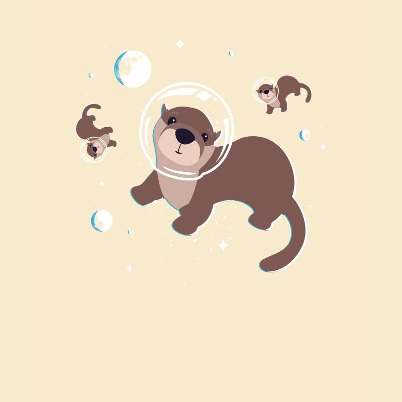 Space Otter Astronaut Weltall Raumfahrt Geschenk