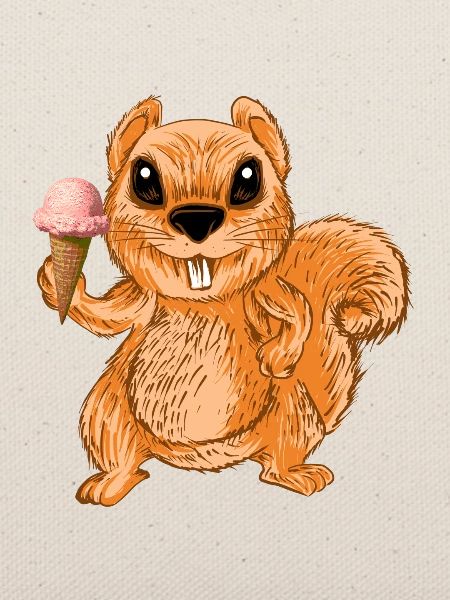 Eishörnchen-Chipmunks-nettes lustiges Tier