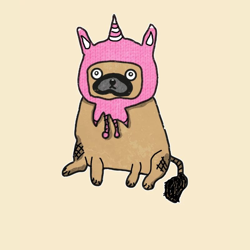 Pugicorn Mops Möpse Einhorn Einhörner Hund Hunde