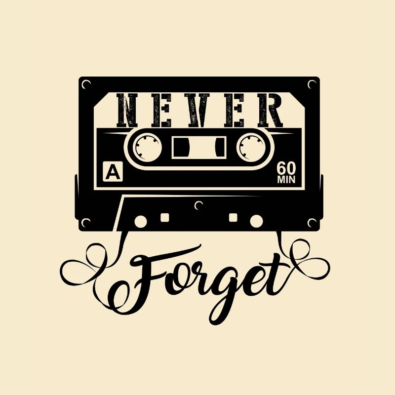 NEVER FORGET - Cassette Retro Gift