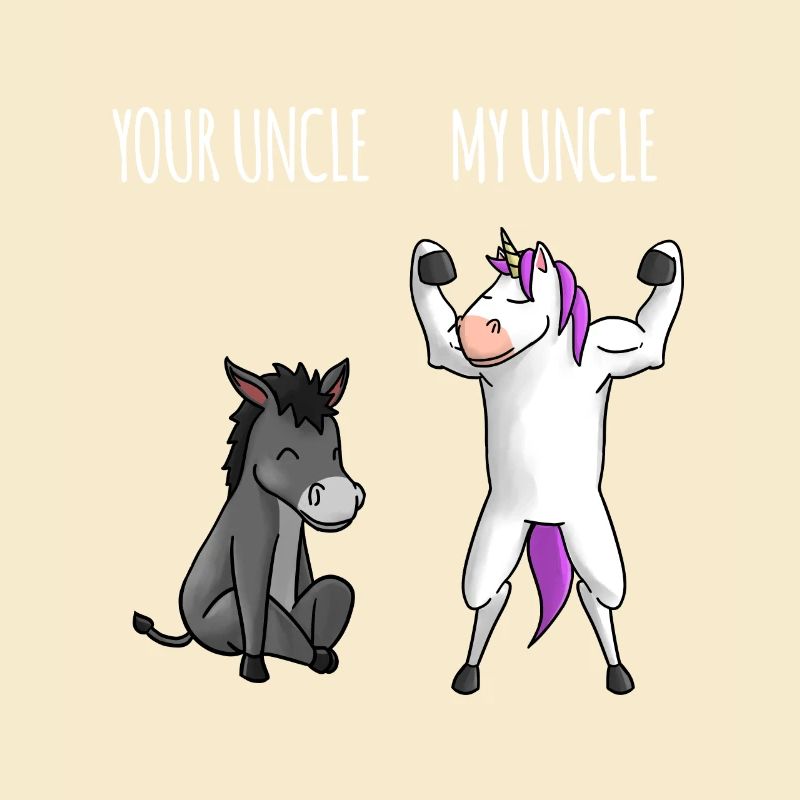 Ton oncle Mon oncle âne Cadeau de Licorne EN