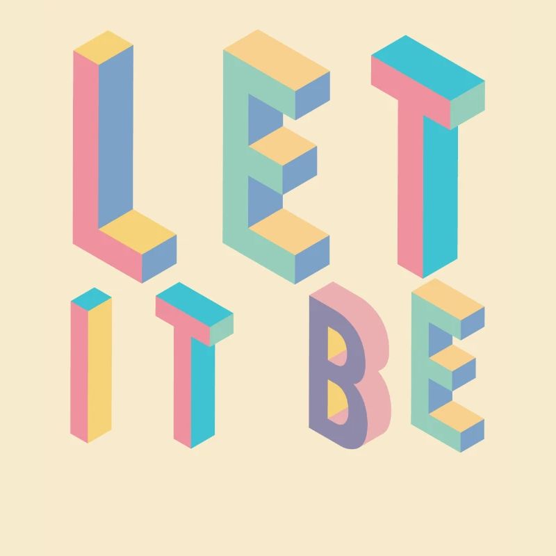 Lett it be, typography