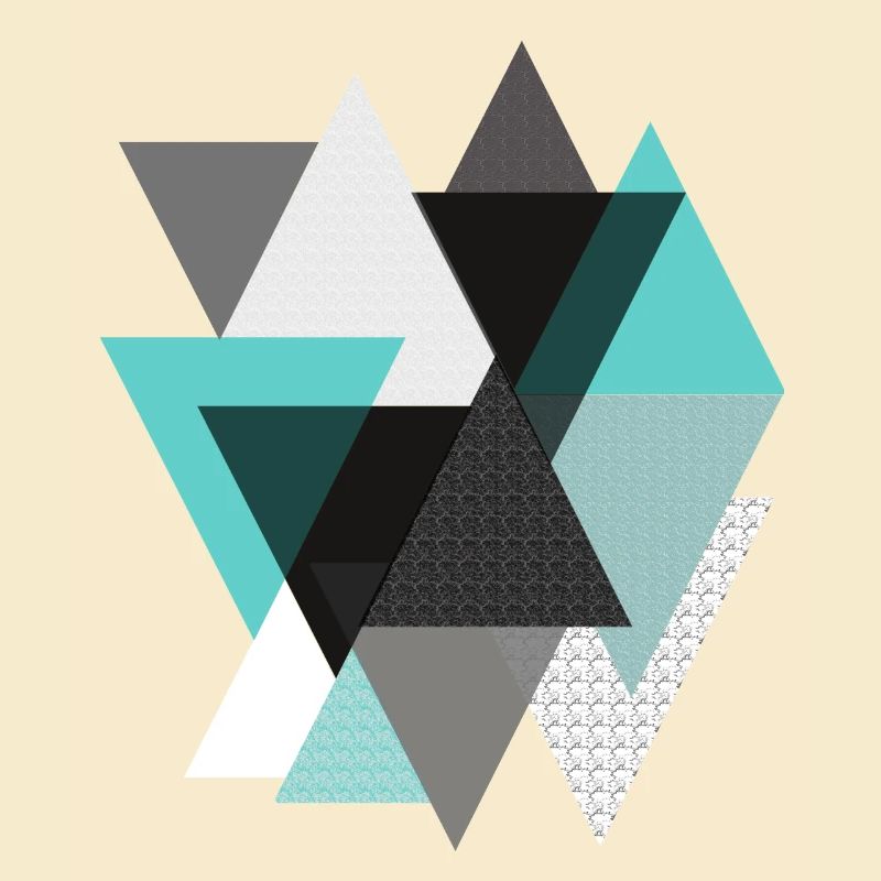 Triangles turquoise
