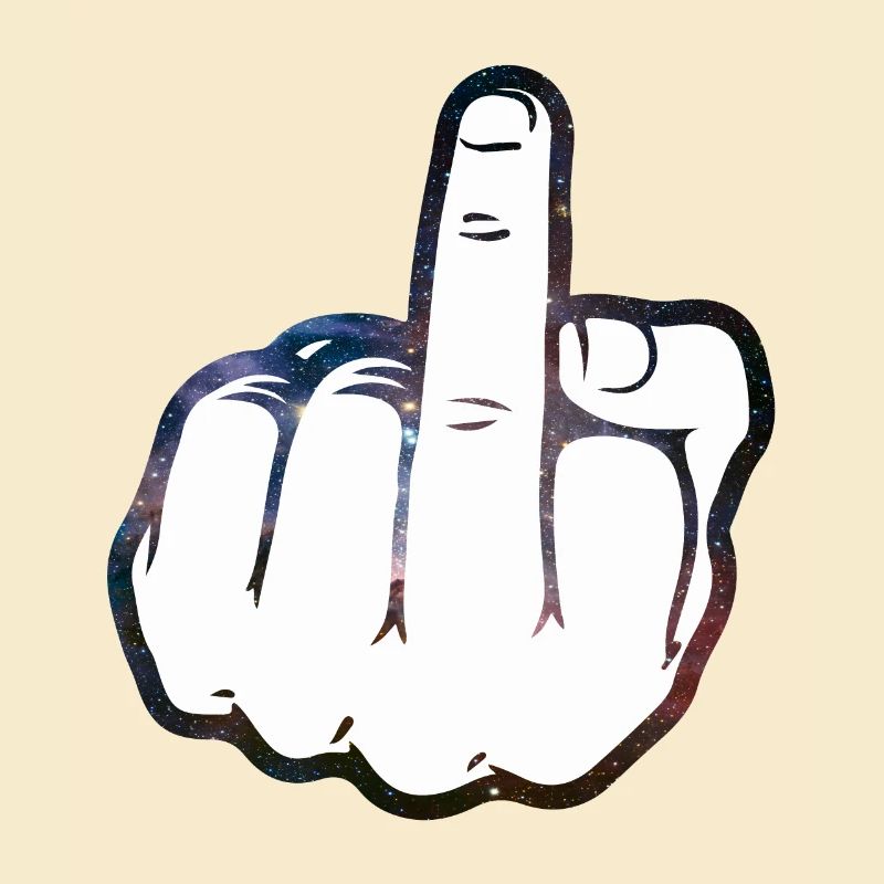 Mittelfinger Comic