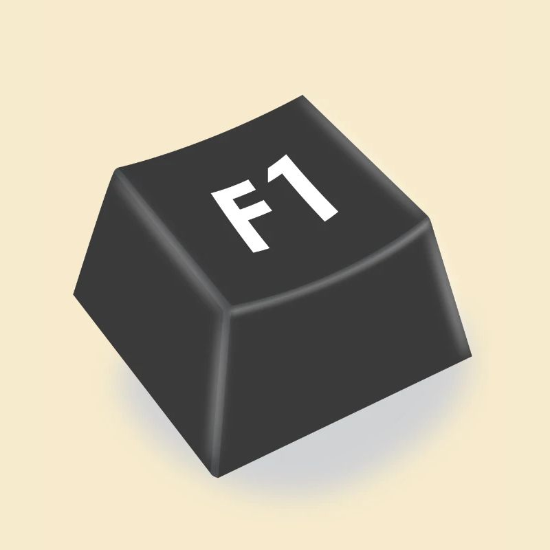 f1 Hilfe Knopf