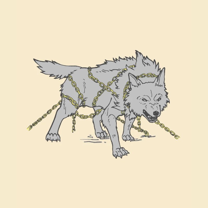 Loup dans les chaînes