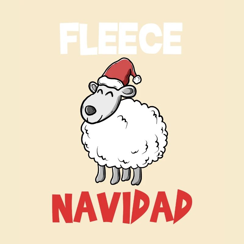 Fleece Navidad süßes Schaf Weihnachten Geschenk