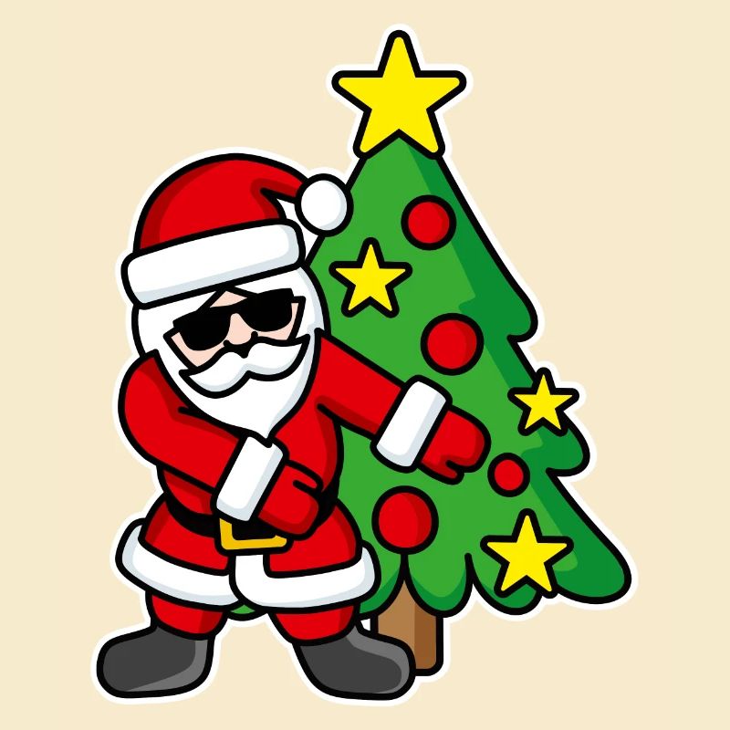 Weihnachtsmann-Weihnachtsbaum FLOSS DANCE FLOSSING