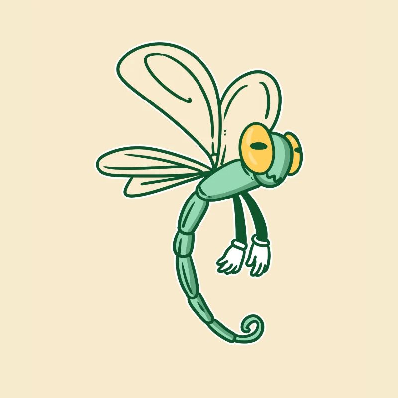 Dragonfly Comic Insect Small Dragonfly Gift