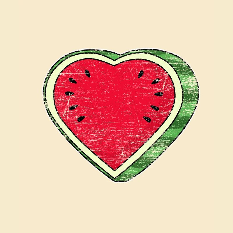 Wassermelone Herz