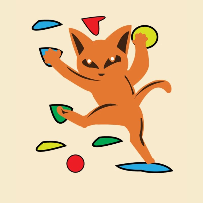 Katze Bouldern Klettern Bergsteigen Geschenk