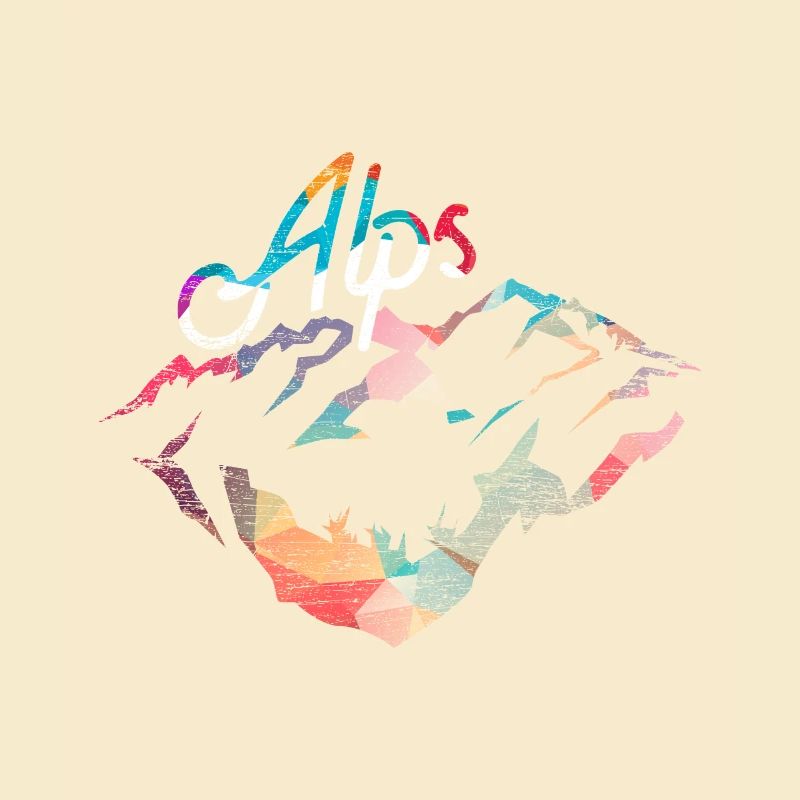 Alpen Polygon Geschenk