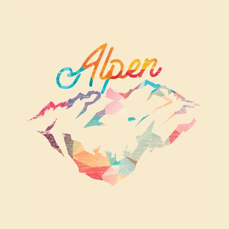 Alpen Polygon Geschenk