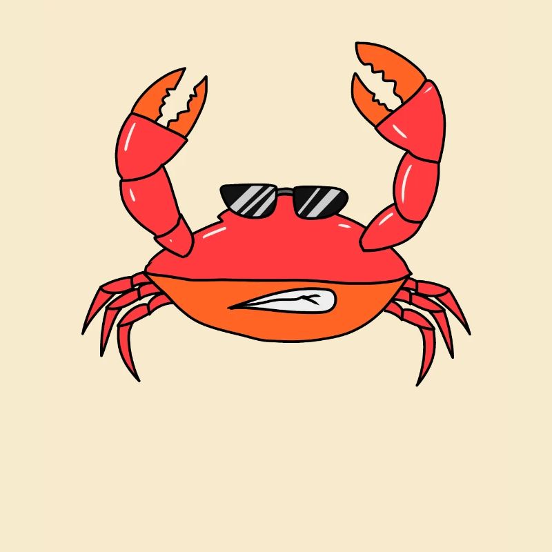 Cute Crab Crabs Crustaceans