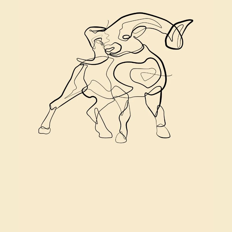 Aries - one line drawing