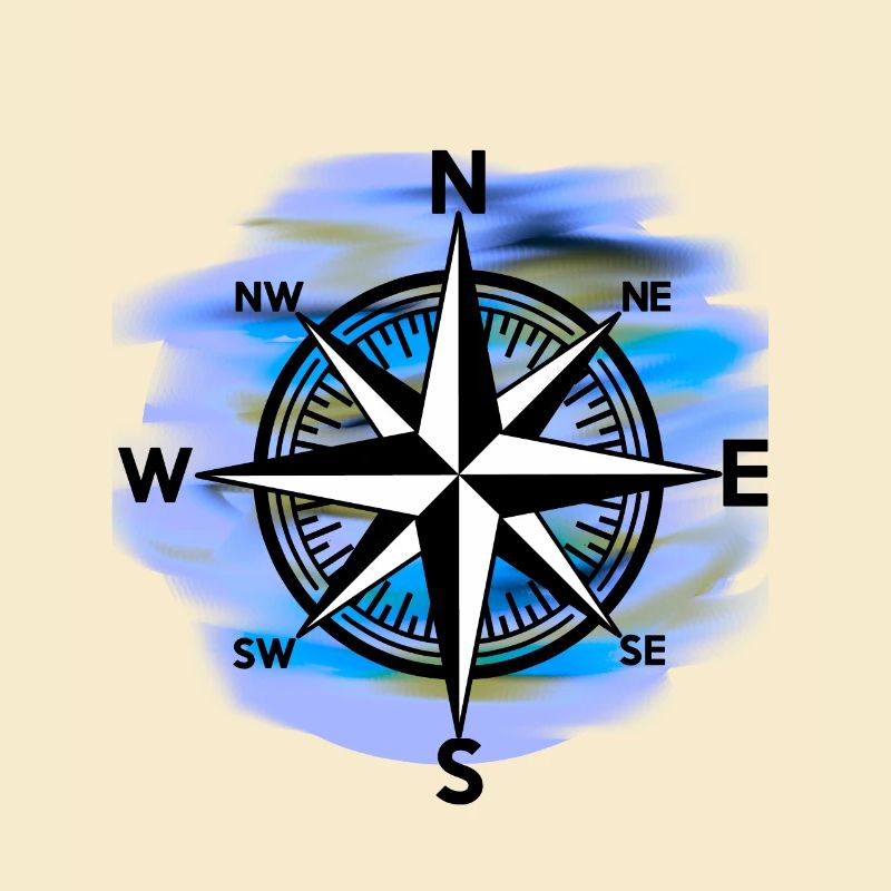 Windrose Kompass maritim Seefahrt