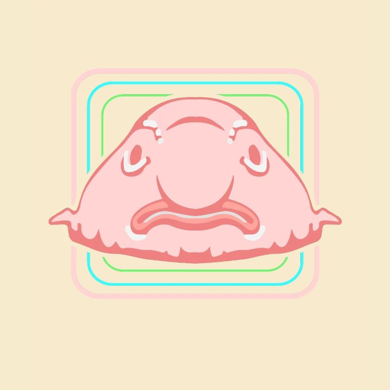Blobfisch Tiefsee Grumpy Introvertiert Geschenk