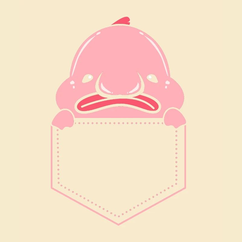 Blobfisch Tiefsee Grumpy Introvertiert Geschenk