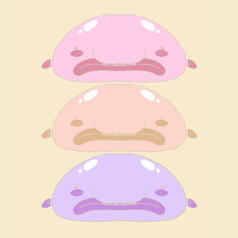 Blobfisch Tiefsee Grumpy Introvertiert Geschenk