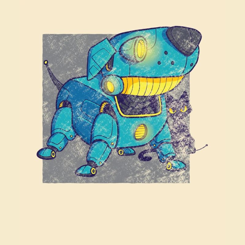 Retro robot dog
