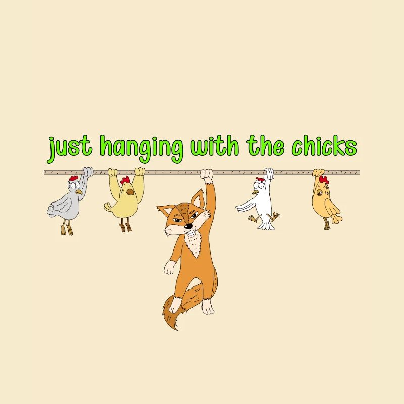 Fox Chicken Funny Gift Shirt