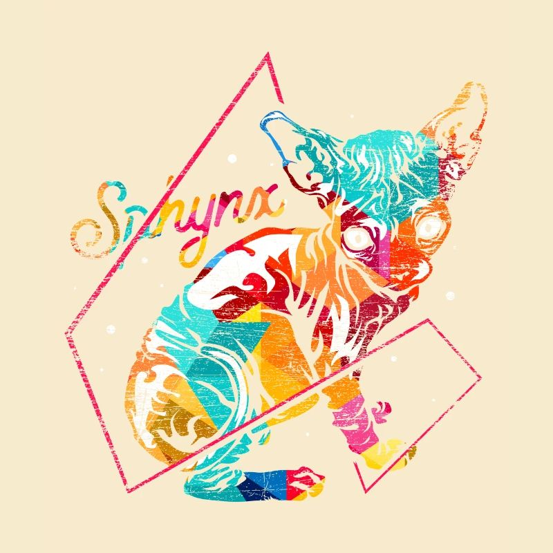 Sphynx Polygon Geschenk