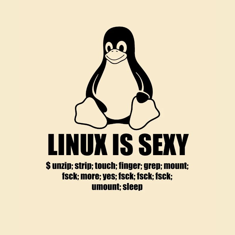Linux Root SUDO Unix Shell Sexy cadeau drôle