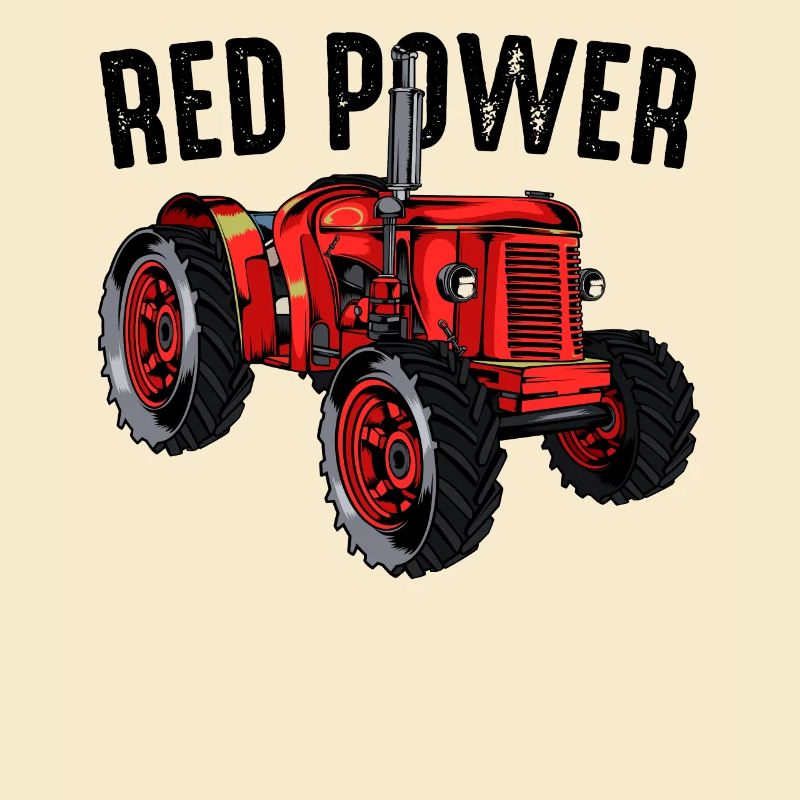 Red Power Cool tractor tractor tractor gift idea