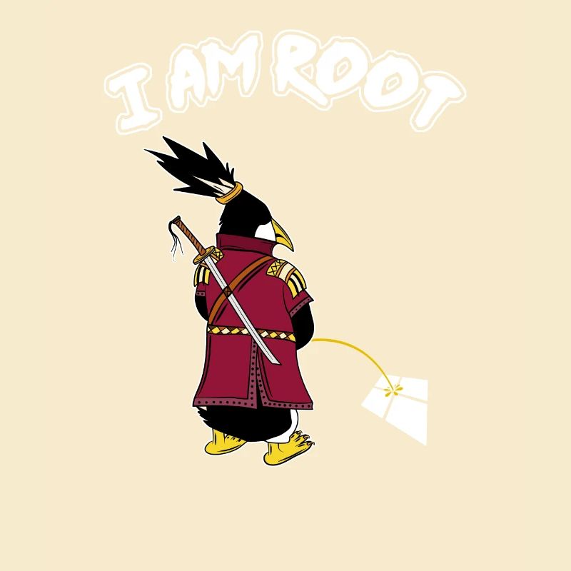 Linux Pinguin I Am Root Geeks Nerd Computer Ninja