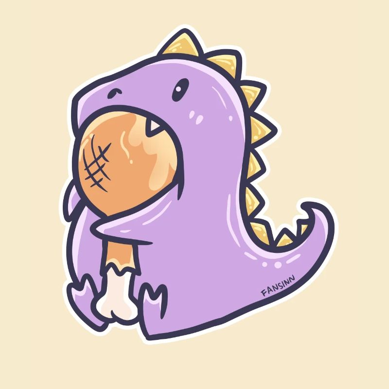 Fleischfresser Dinosaurier Illustration Geschenk