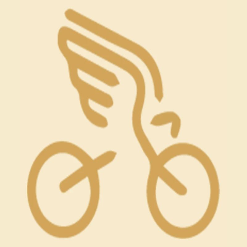 Cycliste de conception d'aile de vélo cool