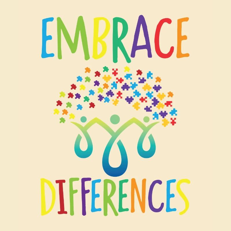 Embrace differences Autisme Handicap Compréhension