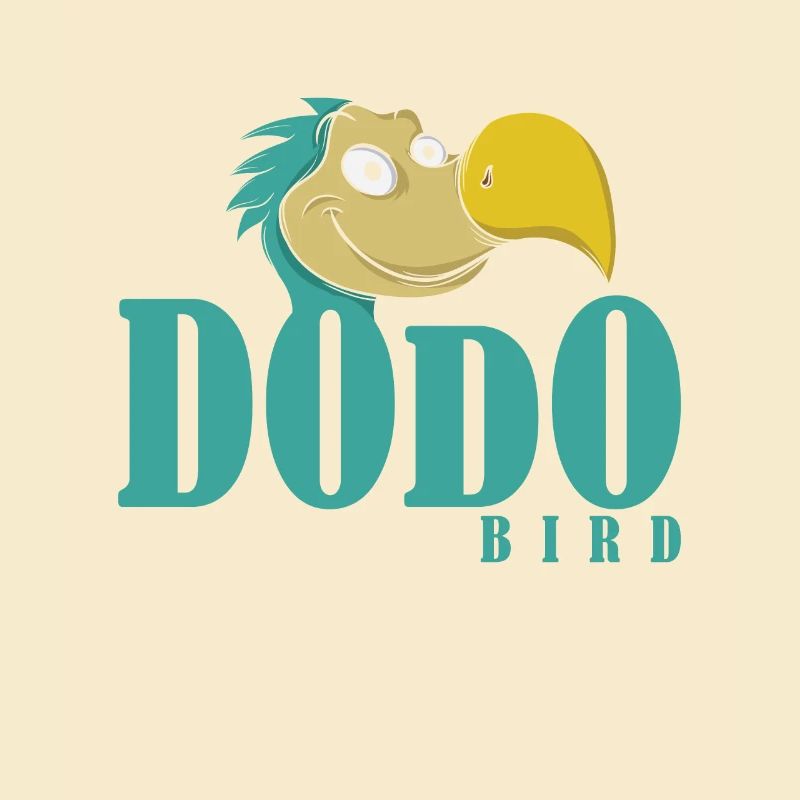Dodo Schrift mit Dodokopf