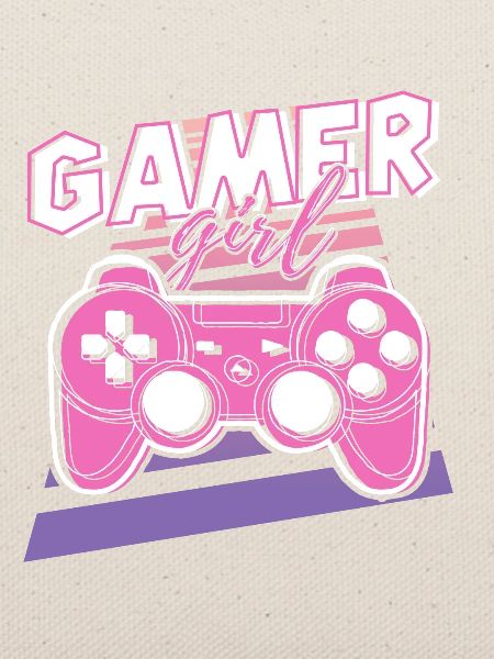 Gamer Girl Pink Retro-Controller