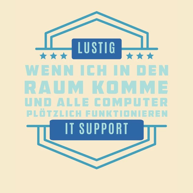 Lustigen Technologiespruch - Tech Support